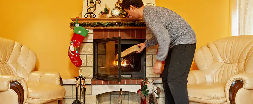 Rusted Metal Fireplace Restoration in Alum Rock, California